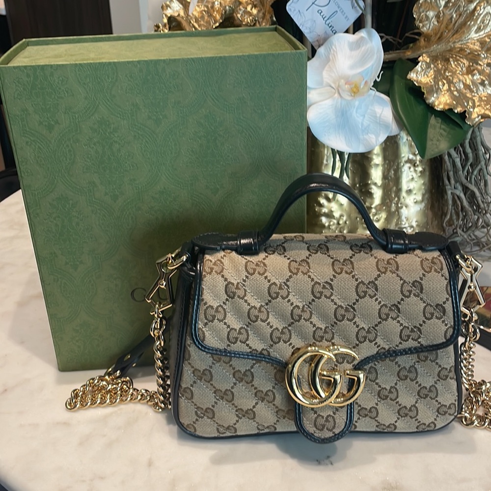 GucciGGmarmot mini tophandle monogrambag.This edition isnot available in stores. - Picture 2 of 6